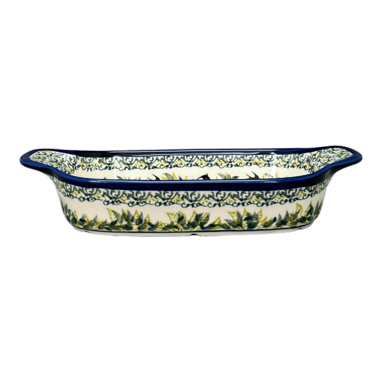 Baker, Handles, 5.5" x 10" Small in "Floral Swallows" by Zaklady | Y1281A-DU182