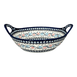 Bowl, Round, Handles, 13.25" in "Climbing Aster" by Zaklady | Y1347A-A1145A