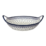 Bowl, Round, Handles, 15" in "Falling Blue Daisies" by Zaklady | Y1348A-A882A