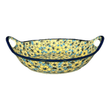 Bowl, Round, Handles, 15" in "Sunny Meadow" by Zaklady | Y1348A-ART332