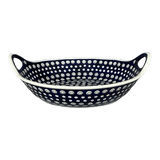 Bowl, Round, Handles, 15" in "Peacock Burst" by Zaklady | Y1348A-D487