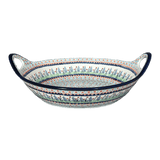 Bowl, Round, Handles, 15" in "Lilac Garden" by Zaklady | Y1348A-DU155