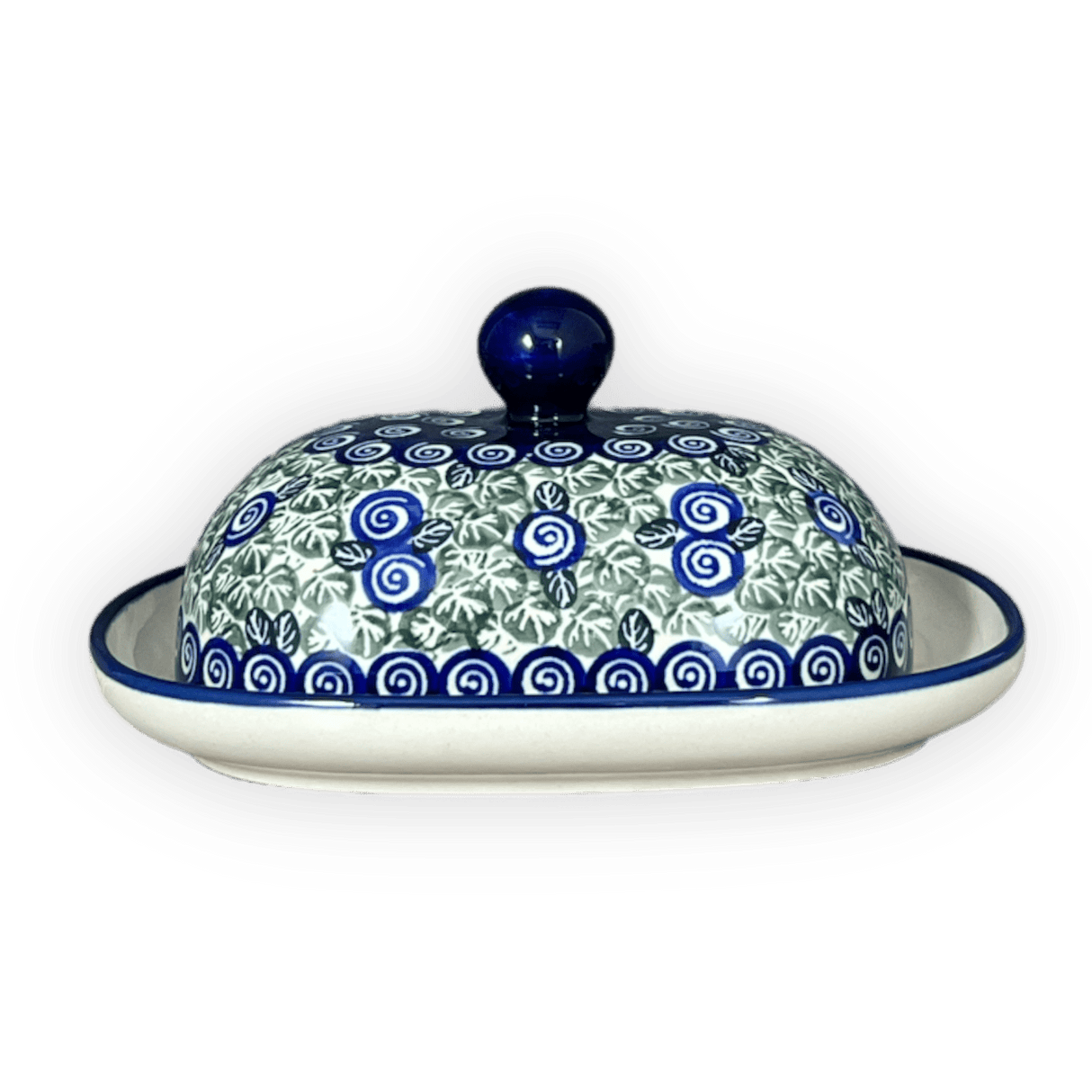 Butter Dish, Large, 6" x 8" in "Spring Swirl" by Zaklady | Y1394-A1073A