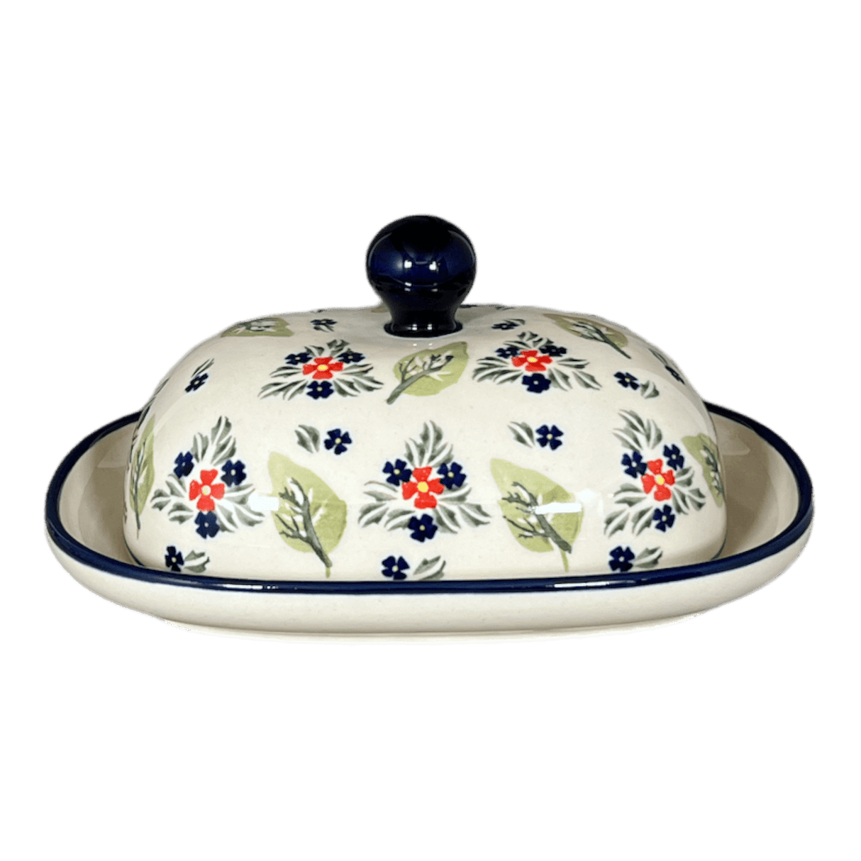 Butter Dish, Large, 6" x 8" in "Mountain Flower" by Zaklady | Y1394-A1109A