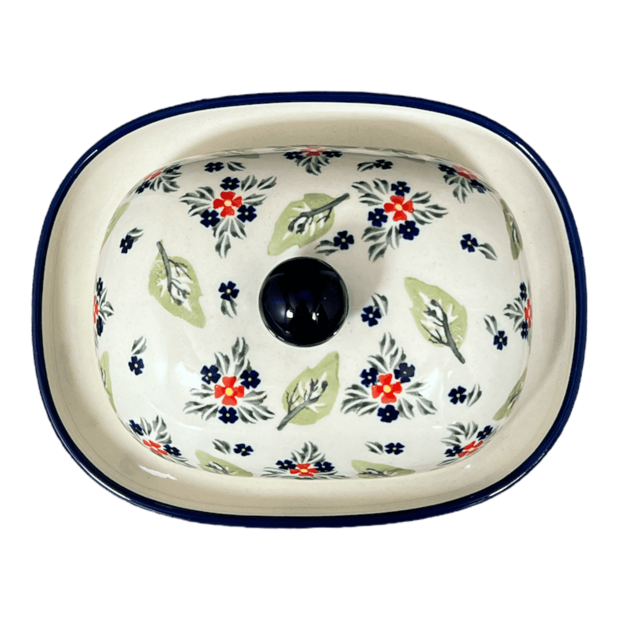 Butter Dish, Large, 6" x 8" in "Mountain Flower" by Zaklady | Y1394-A1109A