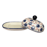 Butter Dish, Large, 6" x 8" in "Swirling Flowers" by Zaklady | Y1394-A1197A