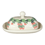 Butter Dish, Large, 6" x 8" in "Raspberry Delight" by Zaklady | Y1394-D1170