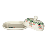 Butter Dish, Large, 6" x 8" in "Raspberry Delight" by Zaklady | Y1394-D1170