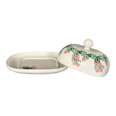 Butter Dish, Large, 6" x 8" in "Raspberry Delight" by Zaklady | Y1394-D1170