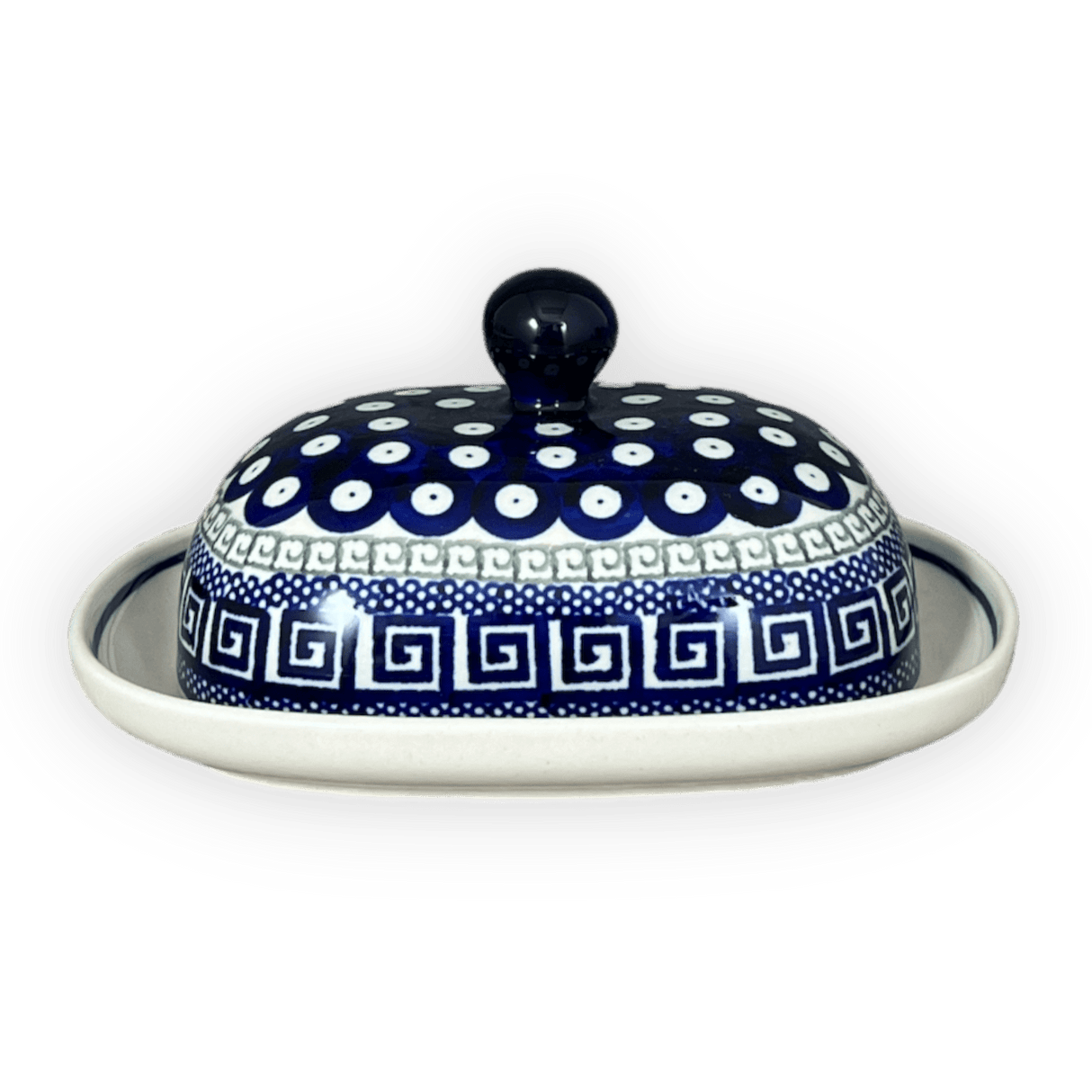 Butter Dish, Large, 6" x 8" in "Grecian Dot" by Zaklady | Y1394-D923