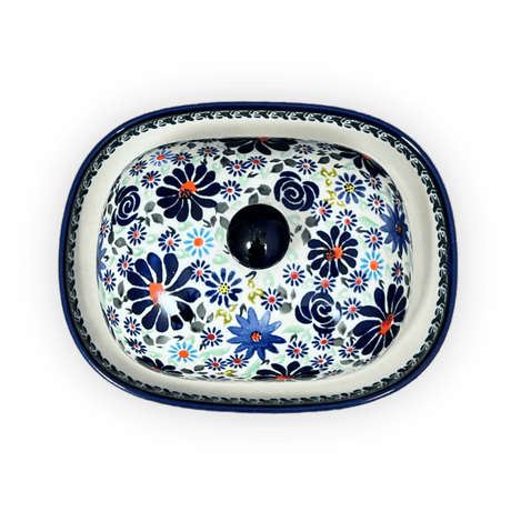 Butter Dish, Large, 6" x 8" in "Floral Explosion" by Zaklady | Y1394-DU126