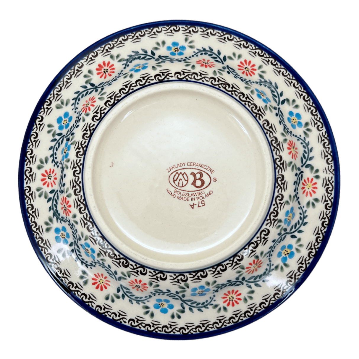 Plate, Round, Soup, 9.25" in "Climbing Aster" by Zaklady | Y1419A-A1145A