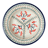 Plate, Round, Soup, 9.25" in "Scarlet Stitch" by Zaklady | Y1419A-A1158A