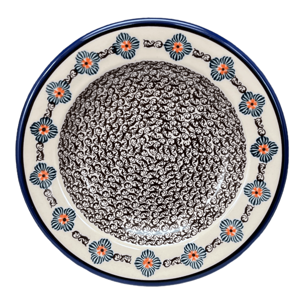 Plate, Round, Soup, 9.25" in "Mesa Verde Midnight" by Zaklady | Y1419A-A1159A