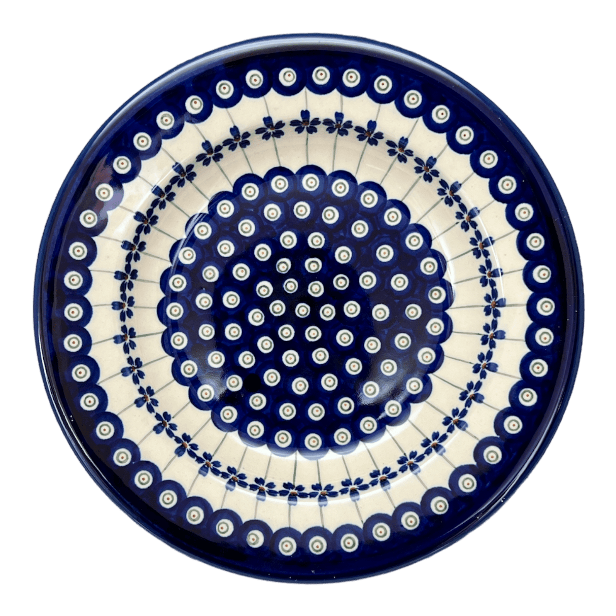 Plate, Round, Soup, 9.25" in "Petite Floral Peacock" by Zaklady | Y1419A-A166A