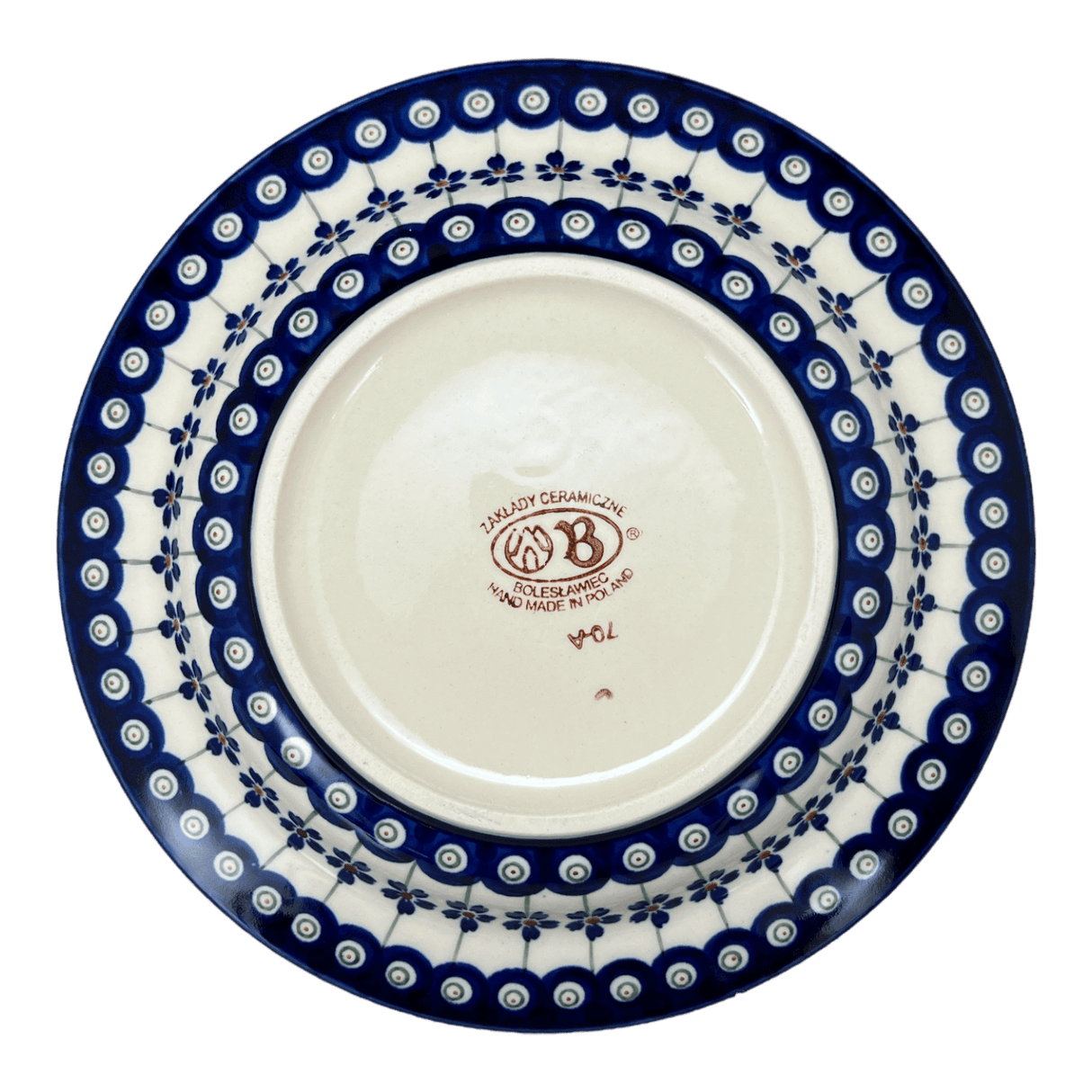 Plate, Round, Soup, 9.25" in "Petite Floral Peacock" by Zaklady | Y1419A-A166A
