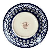 A picture of a Polish Pottery 9.5" Round Soup Plate (Evergreen Moose) | Y1419A-A992A as shown at PolishPotteryOutlet.com/products/soup-plate-reindeer-peacock-y1419a-a992a