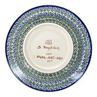A picture of a Polish Pottery Zaklady Soup Plate (Blue Tulips) | Y1419A-ART160 as shown at PolishPotteryOutlet.com/products/soup-plate-blue-tulips-y1419a-art160
