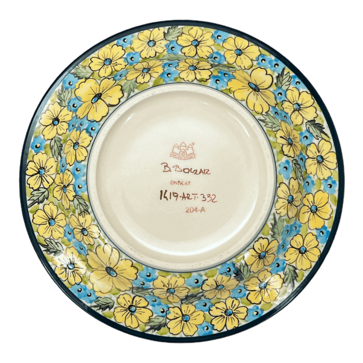 Plate, Round, Soup, 9.25" in "Sunny Meadow" by Zaklady | Y1419A-ART332