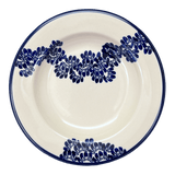 Plate, Round, Soup, 9.25" in "Blue Floral Vines" by Zaklady | Y1419A-D1210A