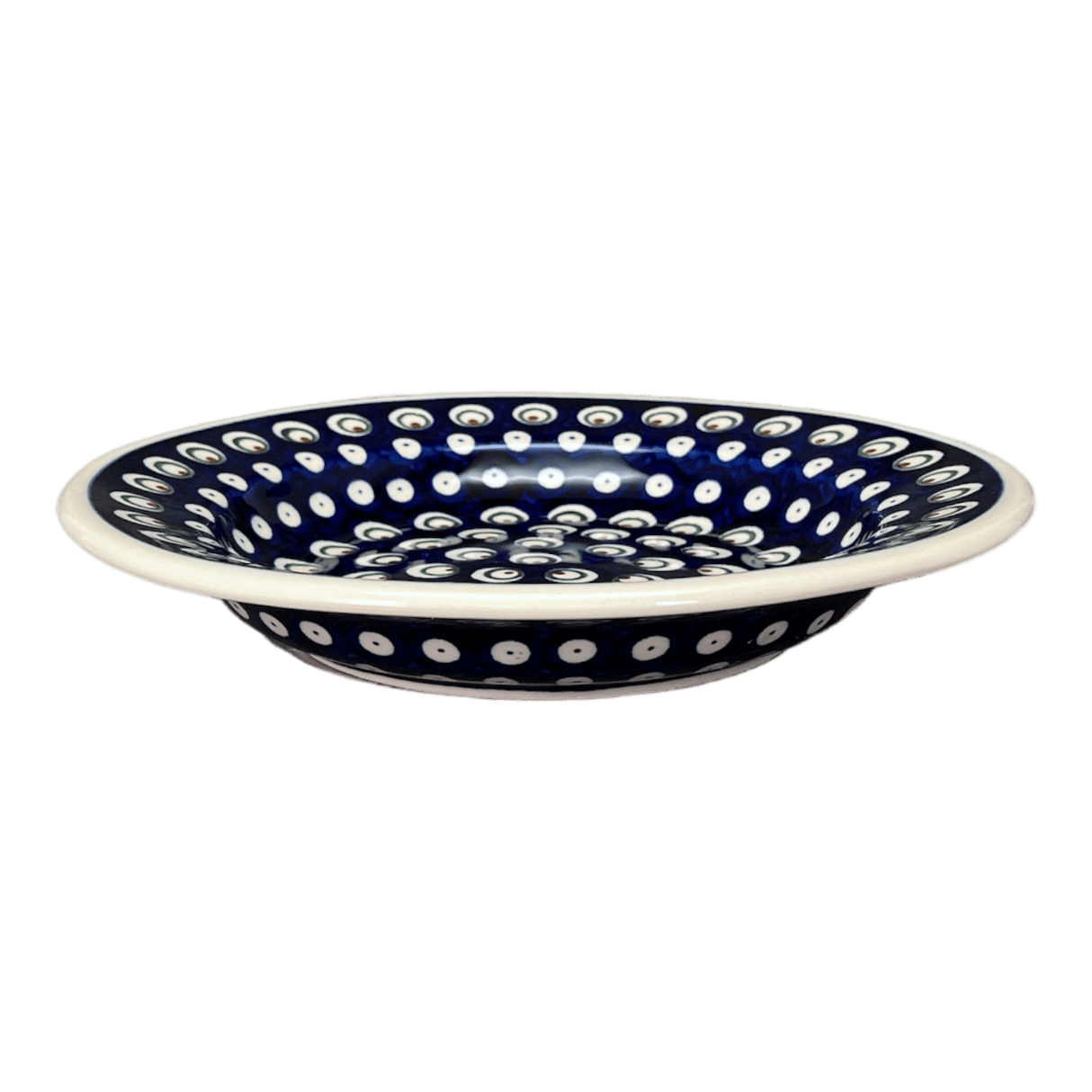 Plate, Round, Soup, 9.25" in "Peacock Burst" by Zaklady | Y1419A-D487