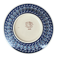 A picture of a Polish Pottery Zaklady Soup Plate (Mosaic Blues) | Y1419A-D910 as shown at PolishPotteryOutlet.com/products/soup-plate-mosaic-blues-y1419a-d910