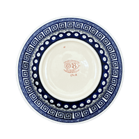A picture of a Polish Pottery Zaklady Soup Plate (Grecian Dot) | Y1419A-D923 as shown at PolishPotteryOutlet.com/products/9-25-soup-plate-grecian-dot-y1419a-d923