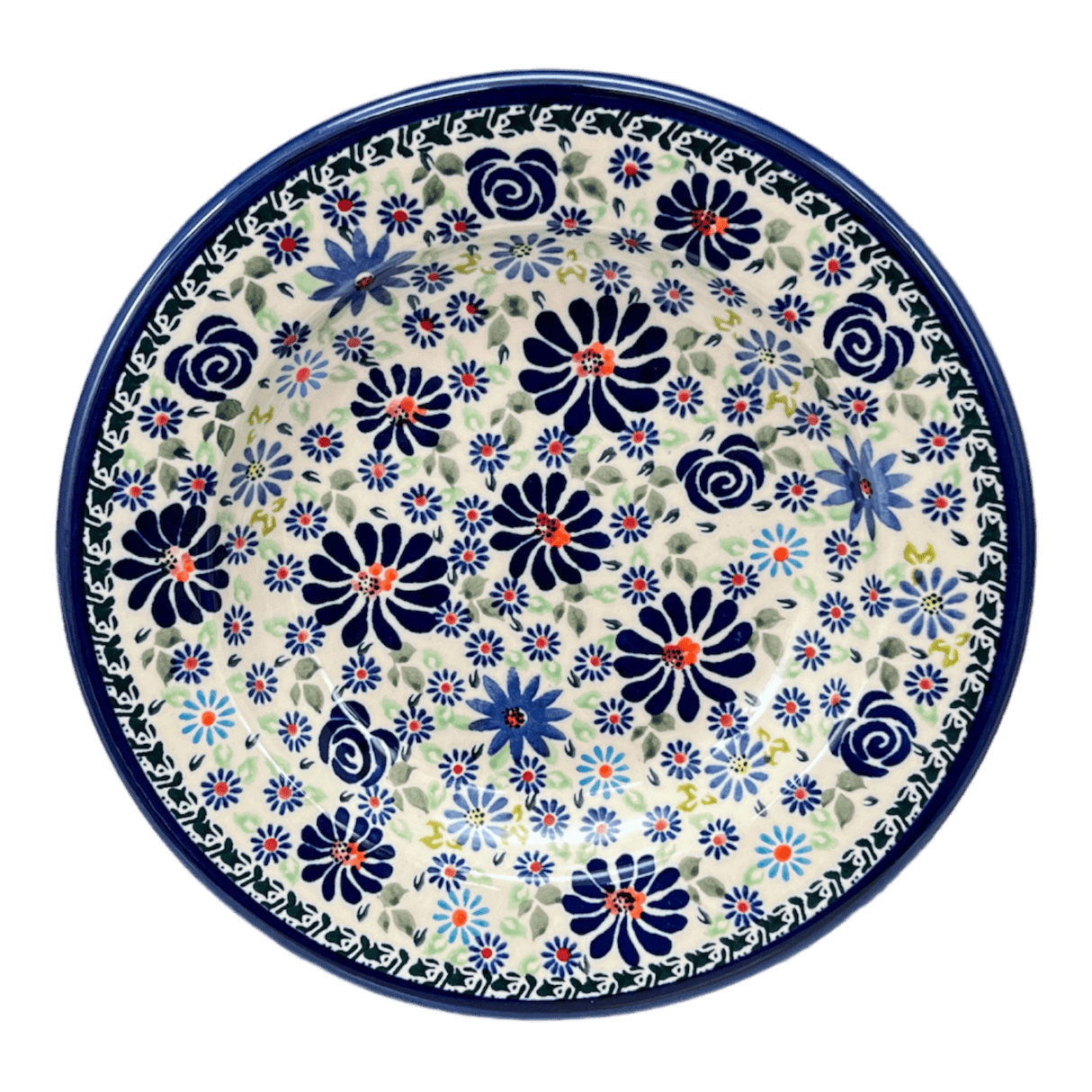 Plate, Round, Soup, 9.25" in "Floral Explosion" by Zaklady | Y1419A-DU126