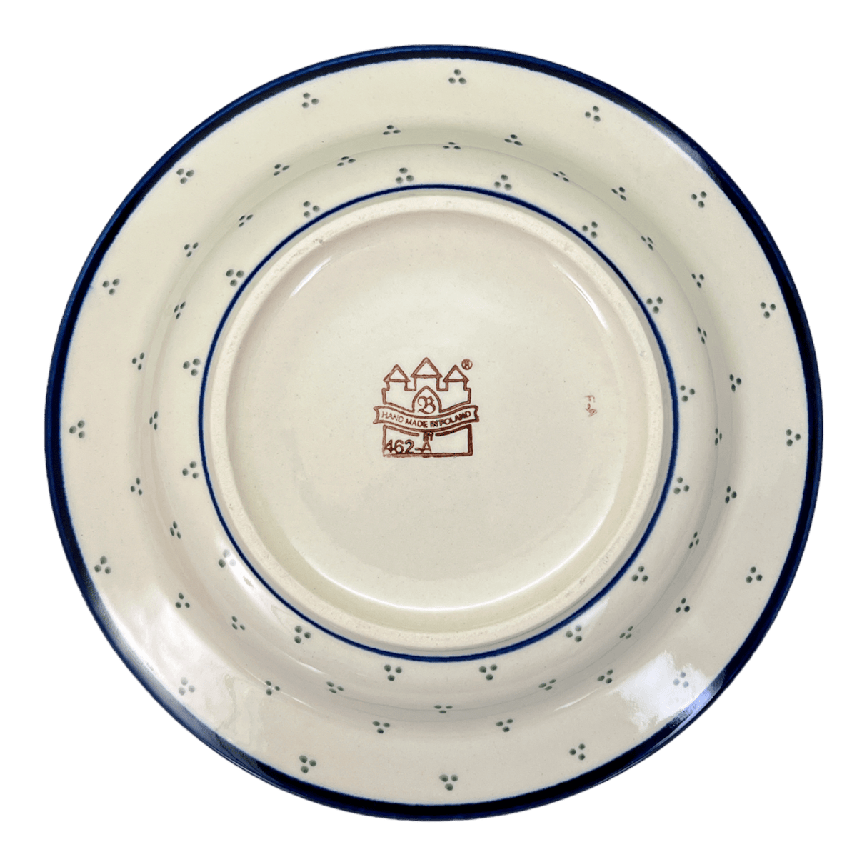 Plate, Round, Soup, 9.25" in "Garden Party Blues" by Zaklady | Y1419A-DU50