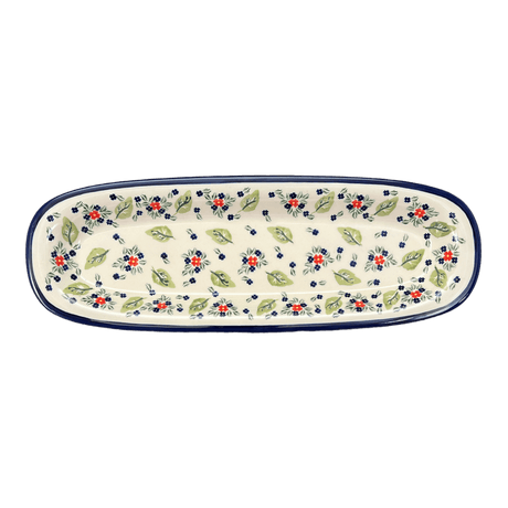 Platter, Oval, 17.5" x 6" in "Mountain Flower" by Zaklady | Y1430A-A1109A