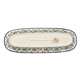 Platter, Oval, 17.5" x 6" in "Mountain Flower" by Zaklady | Y1430A-A1109A