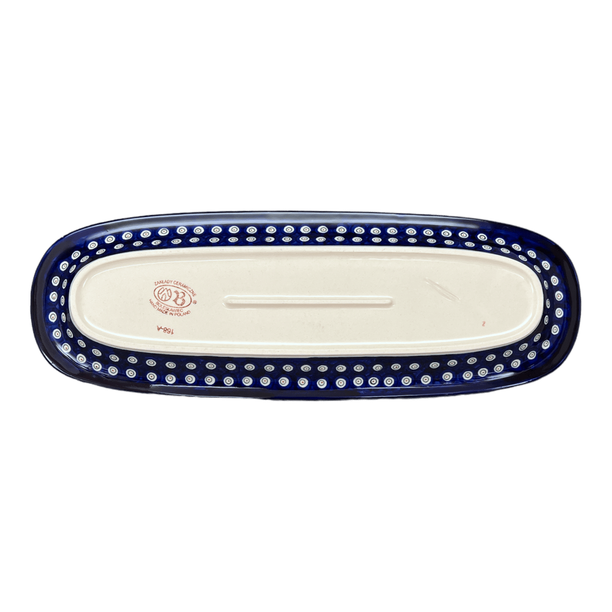 Platter, Oval, 17.5" x 6" in "Petite Floral Peacock" by Zaklady | Y1430A-A166A