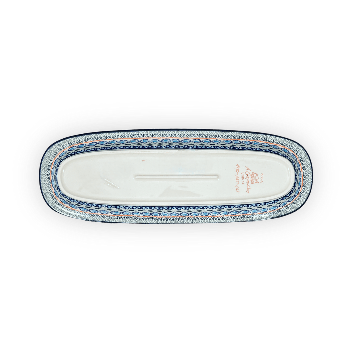 Platter, Oval, 17.5" x 6" in "Julie's Garden" by Zaklady | Y1430A-ART165