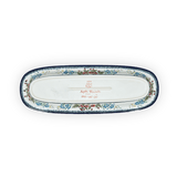 Platter, Oval, 17.5" x 6" in "Floral Crescent" by Zaklady | Y1430A-ART237