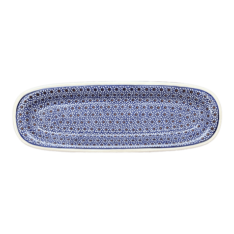 Platter, Oval, 17.5" x 6" in "Ditsy Daisies" by Zaklady | Y1430A-D120