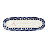 Platter, Oval, 17.5" x 6" in "Swirling Hearts" by Zaklady | Y1430A-D467