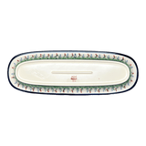 Platter, Oval, 17.5" x 6" in "Lilac Garden" by Zaklady | Y1430A-DU155