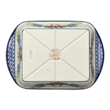 Baker, Lasagna, Handles, 8" x 12" Small in "Floral Crescent" by Zaklady | Y1444A-ART237