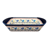 Pan, Lasagna, Handles, 9.25" x 14" in "Circling Bluebirds" by Zaklady | Y1445A-ART214