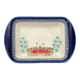 Pan, Lasagna, Handles, 9.25" x 14" in "Floral Crescent" by Zaklady | Y1445A-ART237