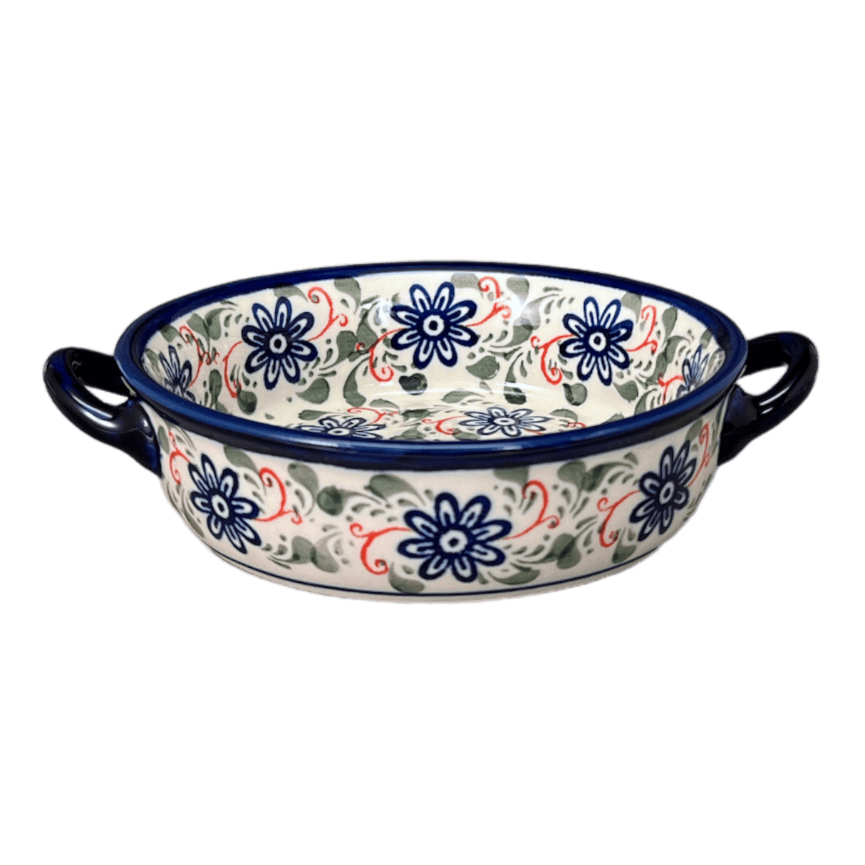 Dish, Stew, Round, 7.5" in "Swirling Flowers" by Zaklady | Y1454A-A1197A