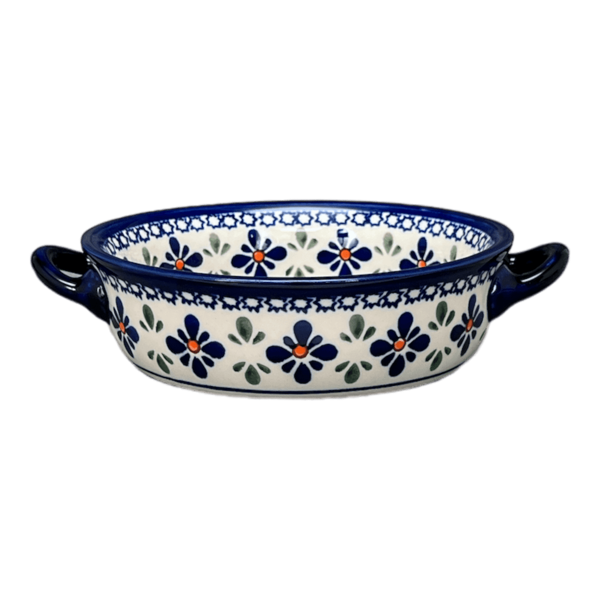 Dish, Stew, Round, 7.5" in "Blue Mosaic Flower" by Zaklady | Y1454A-A221A