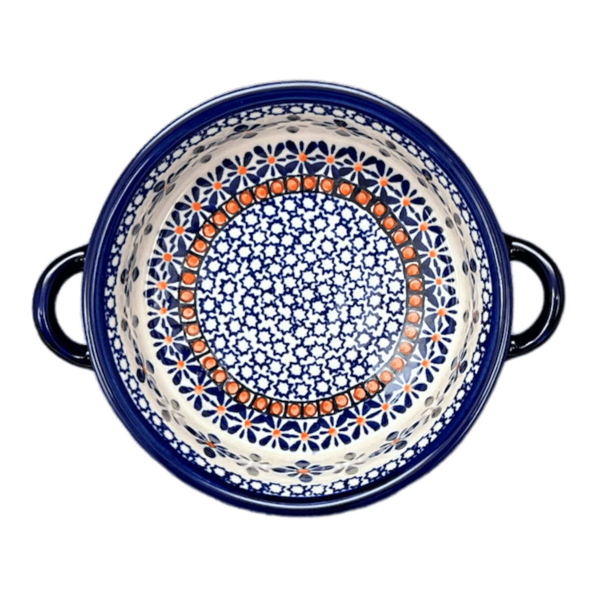 Dish, Stew, Round, 7.5" in "Blue Mosaic Flower" by Zaklady | Y1454A-A221A