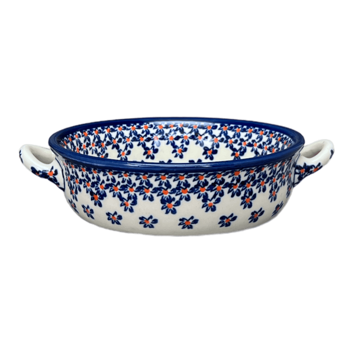 Dish, Stew, Round, 7.5" in "Falling Blue Daisies" by Zaklady | Y1454A-A882A