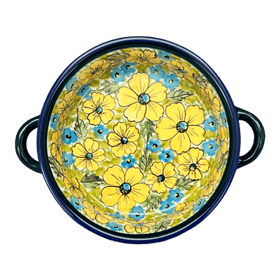 Polish Pottery 7.5" Round Stew Dish (Sunny Meadow) | Y1454A-ART332 Additional Image at PolishPotteryOutlet.com