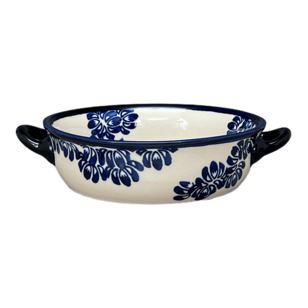 Dish, Stew, Round, 7.5" in "Blue Floral Vines" by Zaklady | Y1454A-D1210A