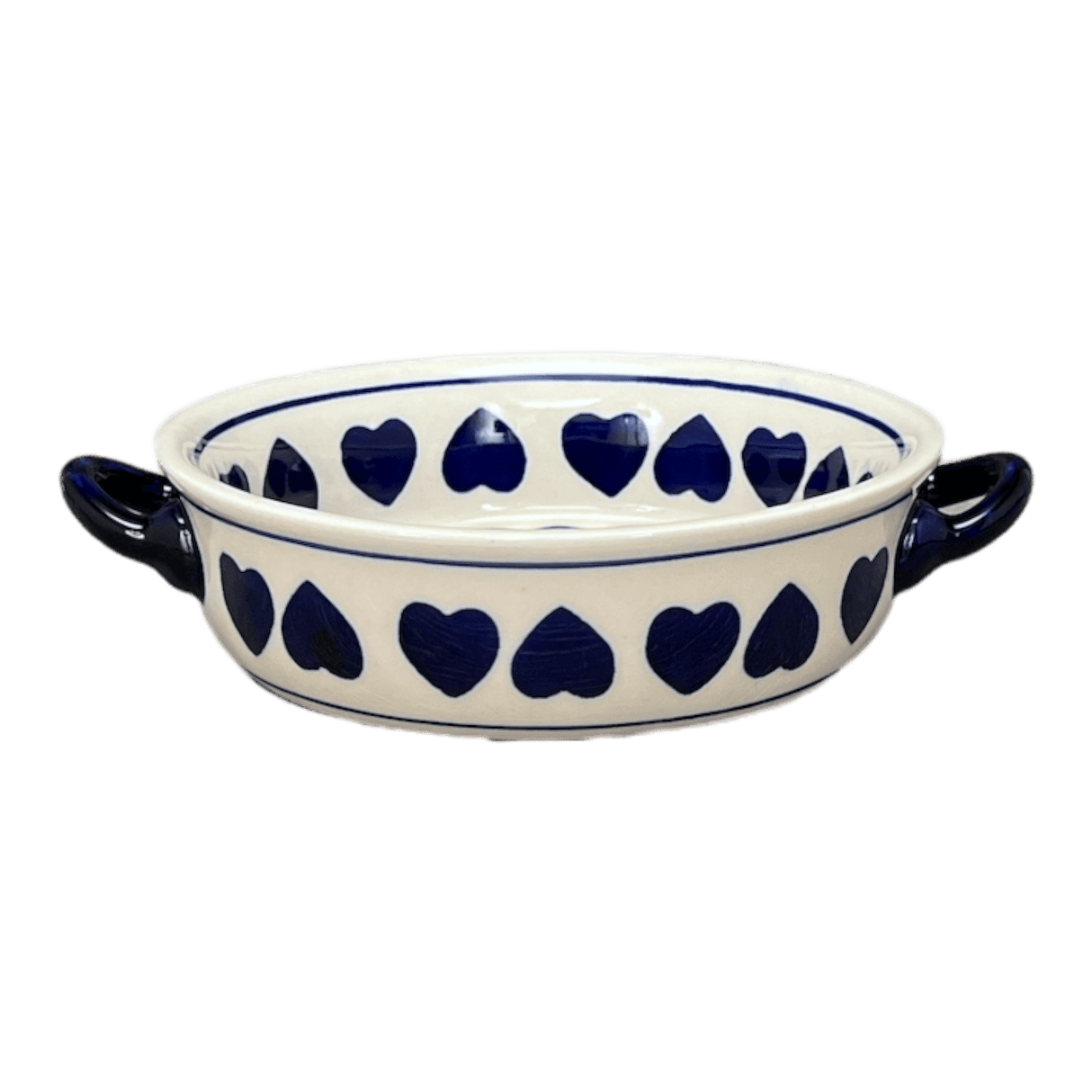 Dish, Stew, Round, 7.5" in "Swirling Hearts" by Zaklady | Y1454A-D467