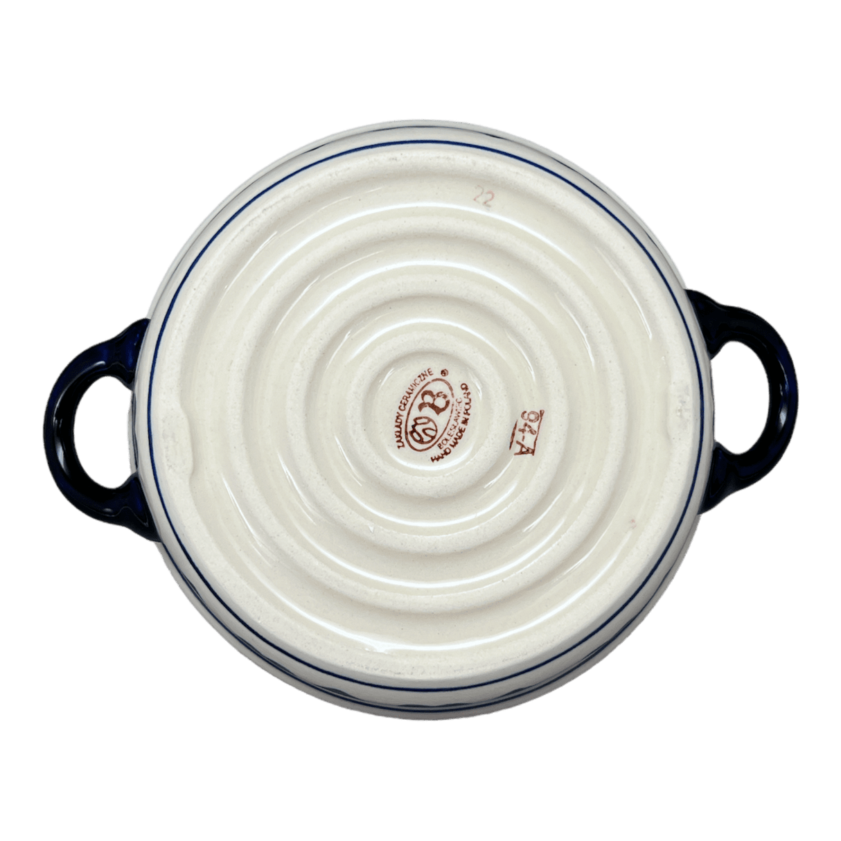 Dish, Stew, Round, 7.5" in "Swirling Hearts" by Zaklady | Y1454A-D467