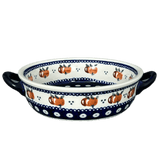 Dish, Stew, Round, 7.5" in "Persimmon Dot" by Zaklady | Y1454A-D479