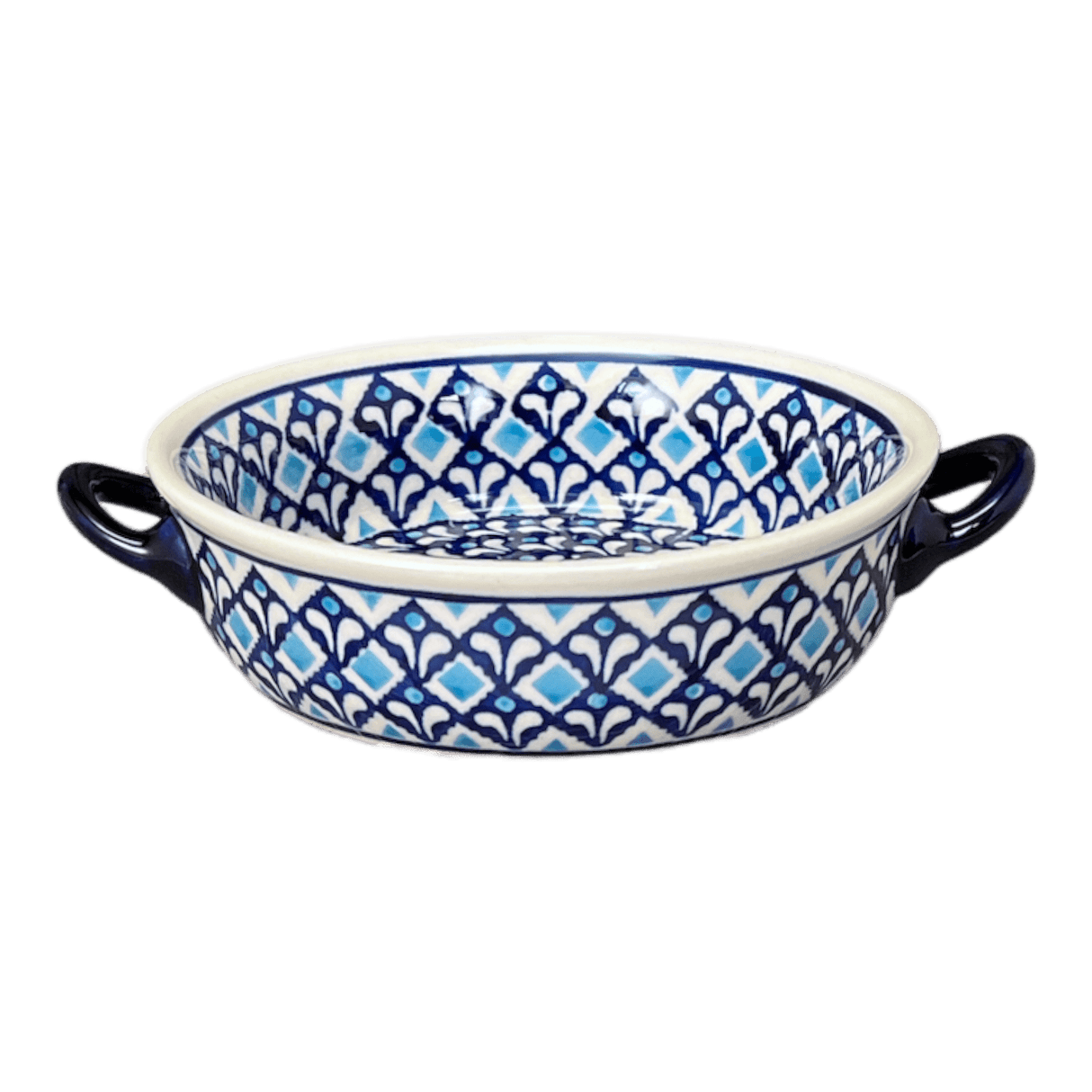 Dish, Stew, Round, 7.5" in "Mosaic Blues" by Zaklady | Y1454A-D910